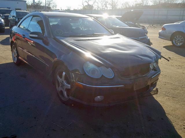 WDBTJ75J54F066842 - 2004 MERCEDES-BENZ CLK 500 BLACK photo 1