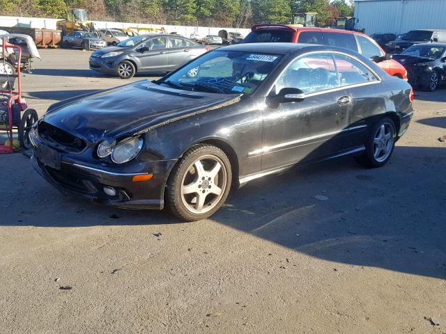 WDBTJ75J54F066842 - 2004 MERCEDES-BENZ CLK 500 BLACK photo 2