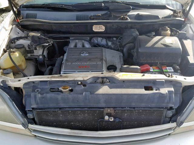 JT6HF10U2X0033769 - 1999 LEXUS RX 300 WHITE photo 7