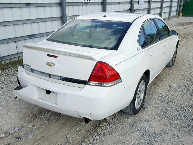 2G1WC58R279247708 - 2007 CHEVROLET IMPALA LT WHITE photo 4