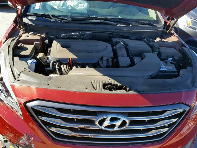 5NPE34AF9GH311947 - 2016 HYUNDAI SONATA SPO RED photo 7