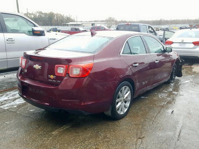 1G11F5SL8FF306823 - 2015 CHEVROLET MALIBU LTZ BURGUNDY photo 4