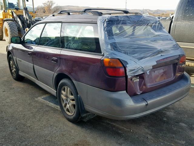 4S3BH686617600690 - 2001 SUBARU LEGACY OUT MAROON photo 3