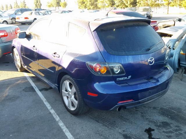 JM1BK343351243313 - 2005 MAZDA 3 HATCHBAC BLUE photo 3