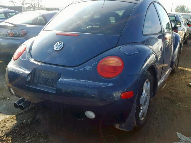 3VWDD21C7YM445478 - 2000 VOLKSWAGEN NEW BEETLE 蓝色 照片 4