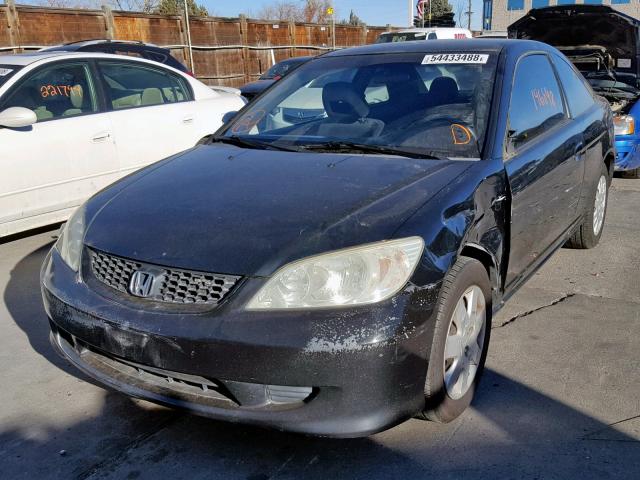 1HGEM22535L058562 - 2005 HONDA CIVIC LX BLACK photo 9