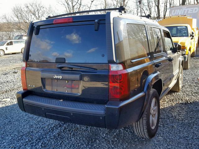 1J8HG48K06C356914 - 2006 JEEP COMMANDER BLACK photo 4