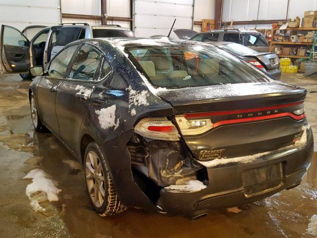 1C3CDFBH8DD147001 - 2013 DODGE DART SXT GRAY photo 3