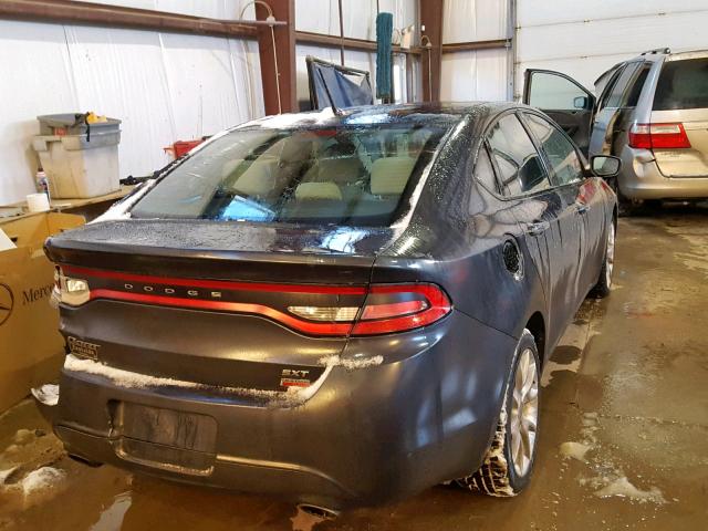 1C3CDFBH8DD147001 - 2013 DODGE DART SXT GRAY photo 4