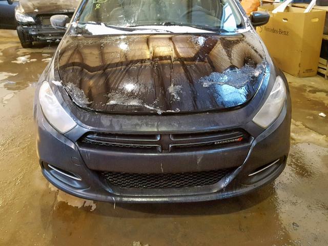 1C3CDFBH8DD147001 - 2013 DODGE DART SXT GRAY photo 7