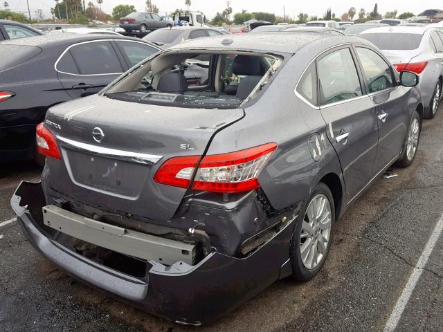 3N1AB7AP9FY359299 - 2015 NISSAN SENTRA S GRAY photo 4