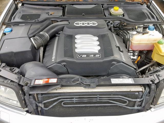 WAUML44D73N002135 - 2003 AUDI A8 L QUATT SILVER photo 7