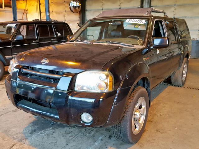 1N6MD27T21C383454 - 2001 NISSAN FRONTIER C BLACK photo 2