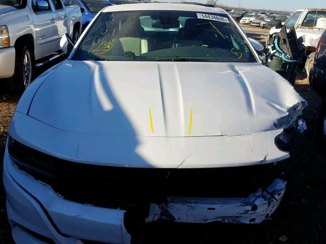 2C3CDXHG2FH825333 - 2015 DODGE CHARGER SX WHITE photo 7