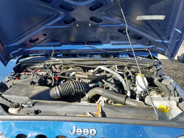 1J4AA2D18AL224949 - 2010 JEEP WRANGLER S BLUE photo 7