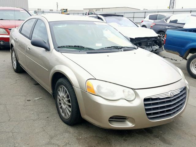 1C3EL56R34N282177 - 2004 CHRYSLER SEBRING LX GOLD photo 1