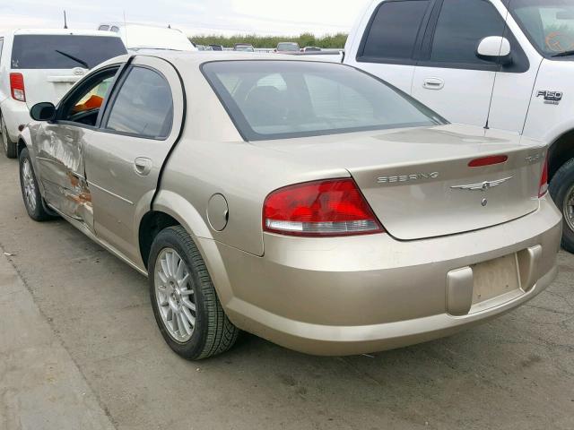 1C3EL56R34N282177 - 2004 CHRYSLER SEBRING LX GOLD photo 3