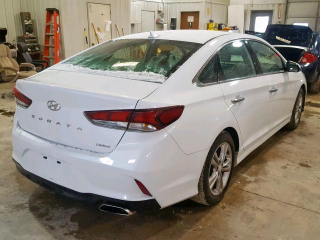 5NPE34AF9JH646049 - 2018 HYUNDAI SONATA SPO WHITE photo 4