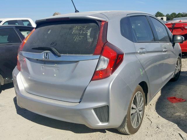 JHMGK5H72GX004347 - 2016 HONDA FIT EX SILVER photo 4