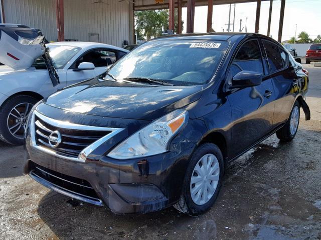 3N1CN7AP6HL844919 - 2017 NISSAN VERSA S BLACK photo 2