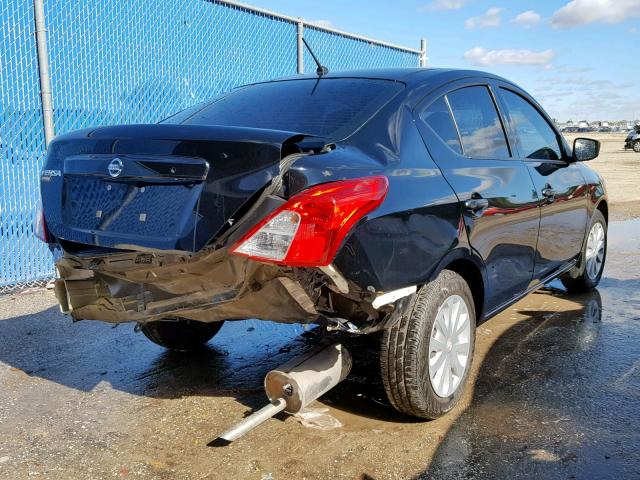 3N1CN7AP6HL844919 - 2017 NISSAN VERSA S BLACK photo 4