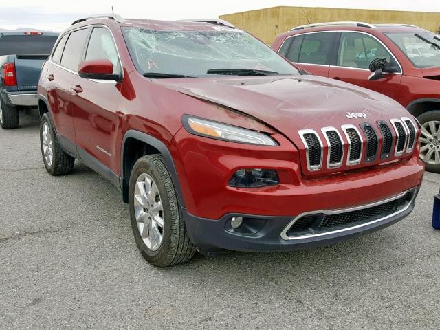 1C4PJMDS9GW169679 - 2016 JEEP CHEROKEE L RED photo 1