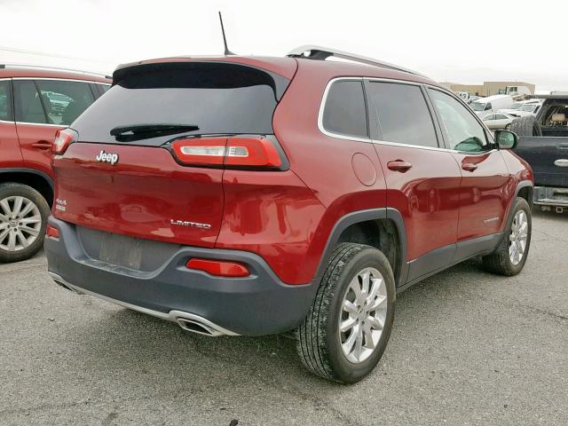 1C4PJMDS9GW169679 - 2016 JEEP CHEROKEE L RED photo 4