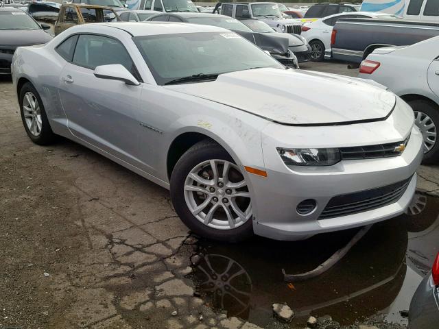 2G1FB1E39F9262037 - 2015 CHEVROLET CAMARO LS SILVER photo 1