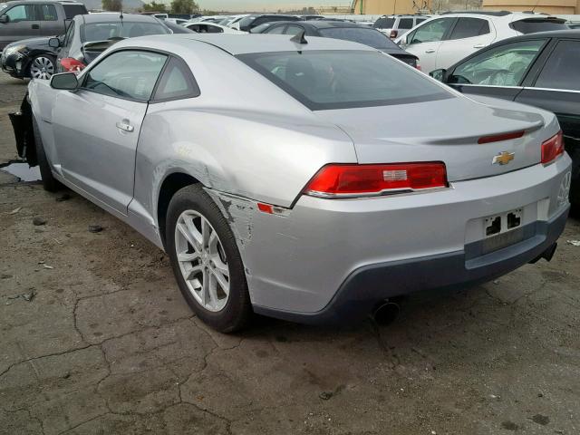 2G1FB1E39F9262037 - 2015 CHEVROLET CAMARO LS SILVER photo 3