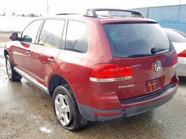 WVGBC67L84D013656 - 2004 VOLKSWAGEN TOUAREG 3. BURGUNDY photo 3