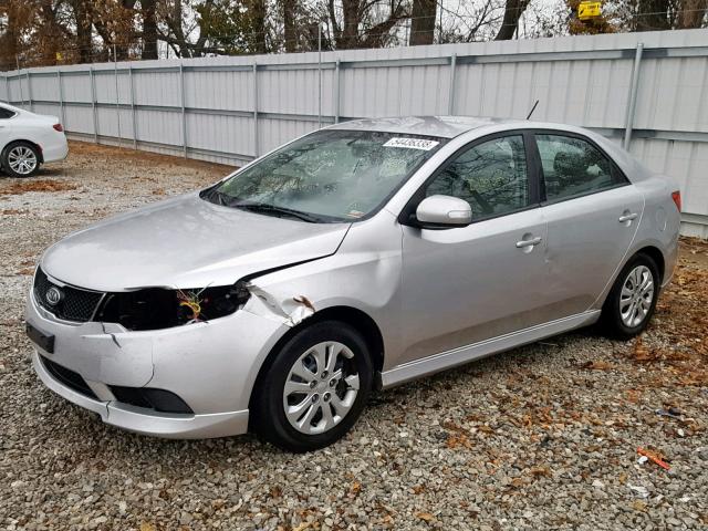 KNAFU4A21A5195629 - 2010 KIA FORTE EX SILVER photo 2