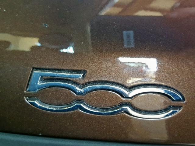3C3CFFAR9FT549904 - 2015 FIAT 500 POP BROWN photo 10