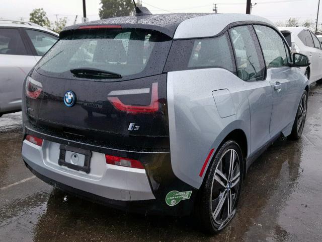 WBY1Z4C52FV504634 - 2015 BMW I3 REX GRAY photo 4