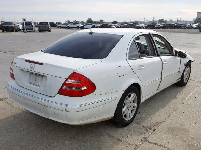 WDBUF65J54A455655 - 2004 MERCEDES-BENZ E 320 WHITE photo 4