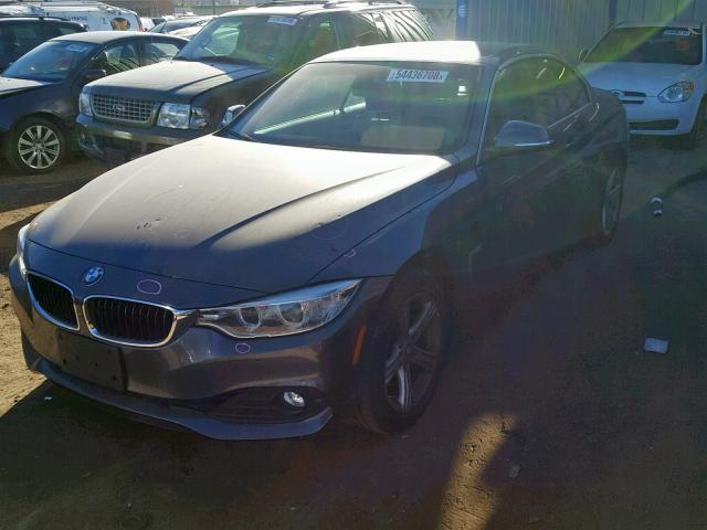 WBA3T1C53FP820359 - 2015 BMW 428 XI SUL CHARCOAL photo 2