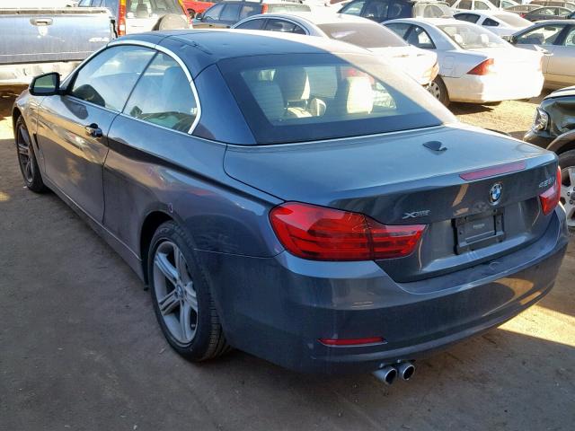 WBA3T1C53FP820359 - 2015 BMW 428 XI SUL CHARCOAL photo 3