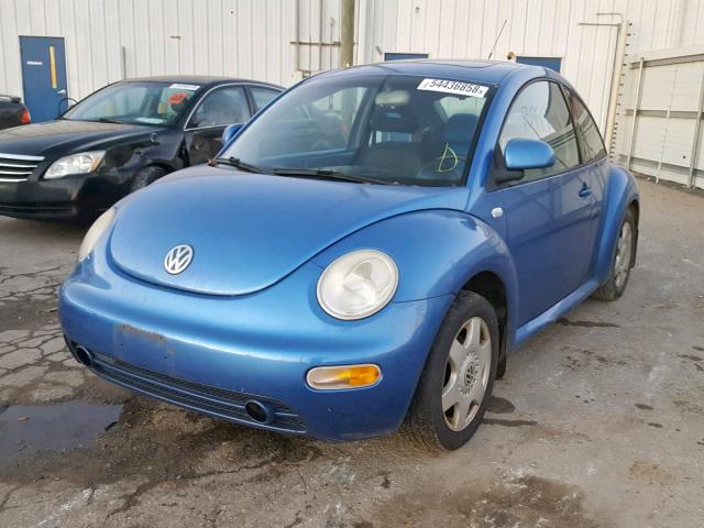 3VWCA21C7XM452613 - 1999 VOLKSWAGEN NEW BEETLE BLUE photo 2