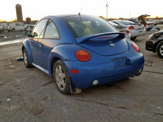 3VWCA21C7XM452613 - 1999 VOLKSWAGEN NEW BEETLE BLUE photo 3