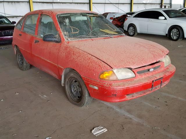 KNJLT06H0T6184923 - 1996 FORD ASPIRE RED photo 1