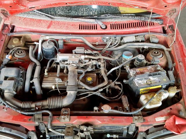 KNJLT06H0T6184923 - 1996 FORD ASPIRE RED photo 7