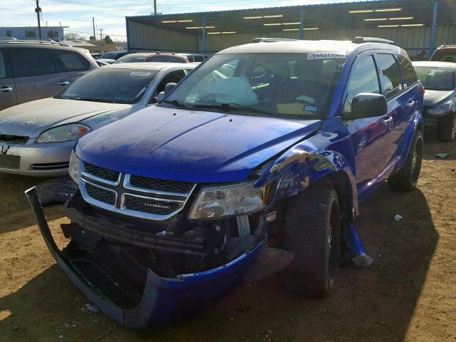 3D4PG9FG8BT521494 - 2011 DODGE JOURNEY LU BLUE photo 2