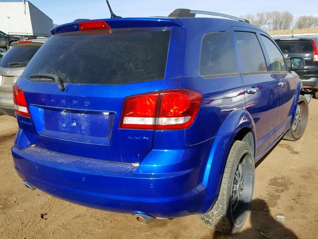 3D4PG9FG8BT521494 - 2011 DODGE JOURNEY LU BLUE photo 4