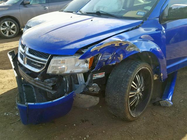 3D4PG9FG8BT521494 - 2011 DODGE JOURNEY LU BLUE photo 9