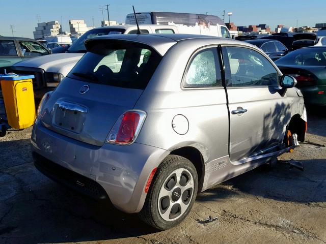 3C3CFFGE3GT221772 - 2016 FIAT 500 ELECTR GRAY photo 4