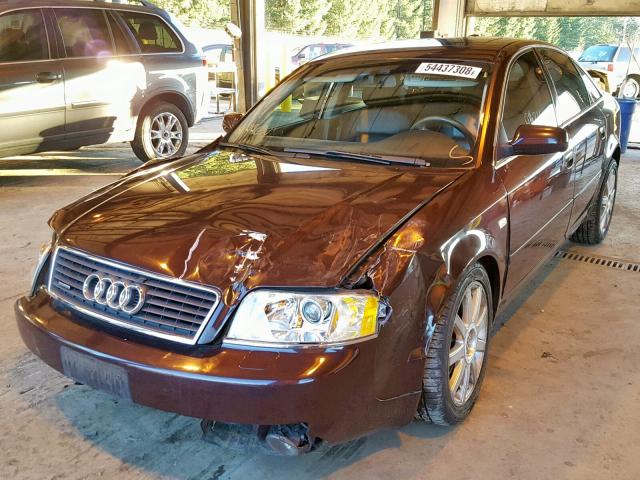 WAUCD64B44N088928 - 2004 AUDI A6 S-LINE MAROON photo 2