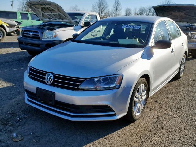 3VW2K7AJ5FM203262 - 2015 VOLKSWAGEN JETTA BASE 银色 照片 2