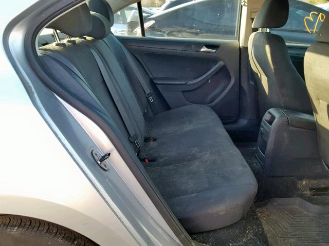 3VW2K7AJ5FM203262 - 2015 VOLKSWAGEN JETTA BASE 银色 照片 6