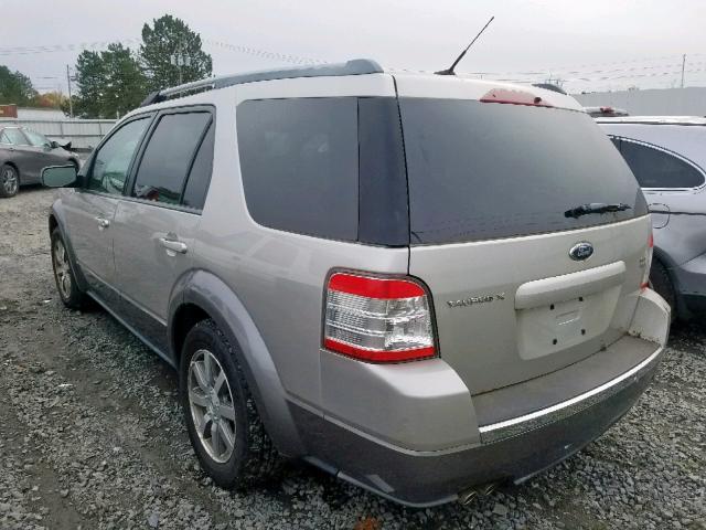 1FMDK05W08GA17419 - 2008 FORD TAURUS X S SILVER photo 3