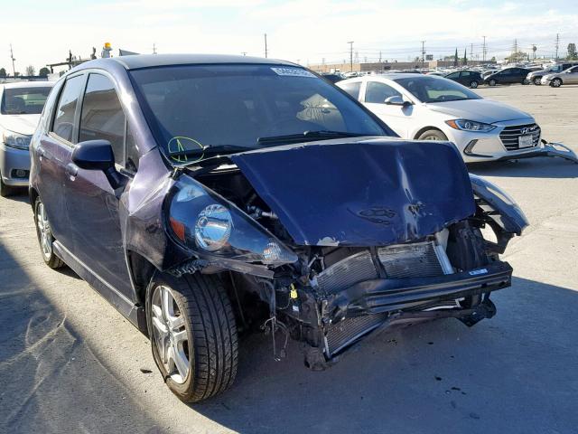 JHMGD38608S033480 - 2008 HONDA FIT BLUE photo 1