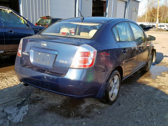 3N1AB61E97L634807 - 2007 NISSAN SENTRA 2.0 BLUE photo 4